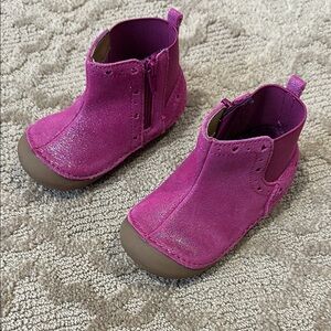 Pink Kids Ankle Boots